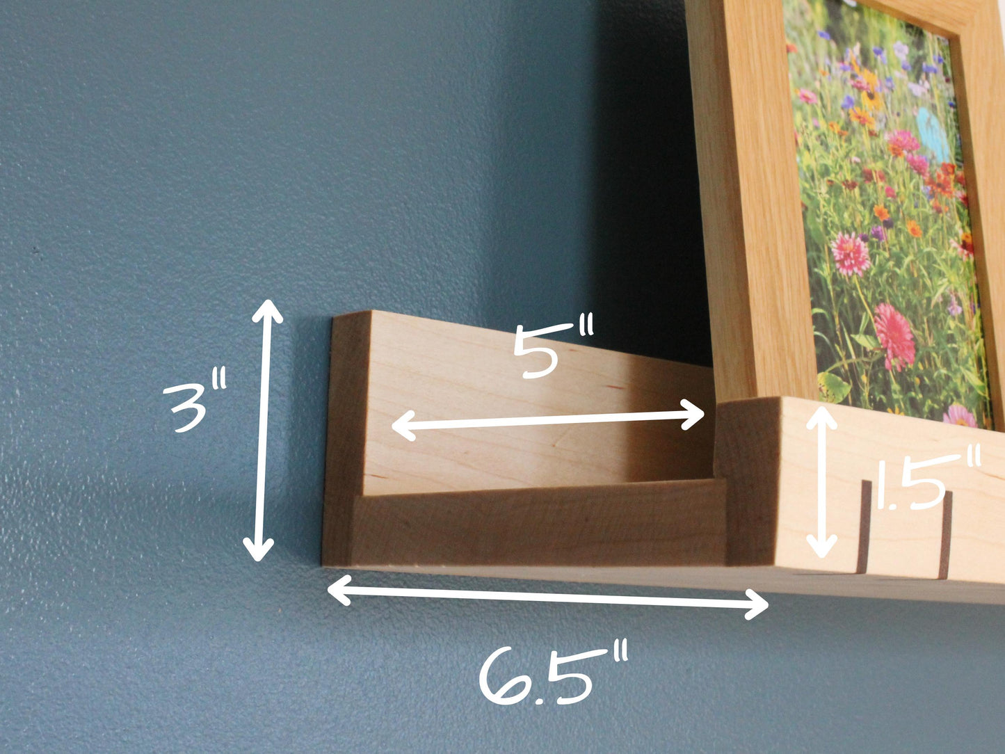 Ledge Shelf - 5 Inch - Maple