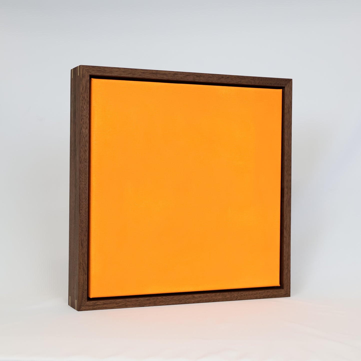 Floating Canvas Frame – Solid Hardwood, Minimalist Floater for Stretched Canvas - Walnut