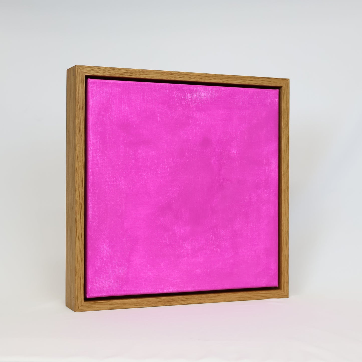 Floating Canvas Frame – Solid Hardwood, Minimalist Floater for Stretched Canvas - White Oak