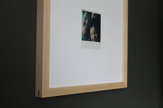 Gallery Frame for Polaroid Photographs - Maple