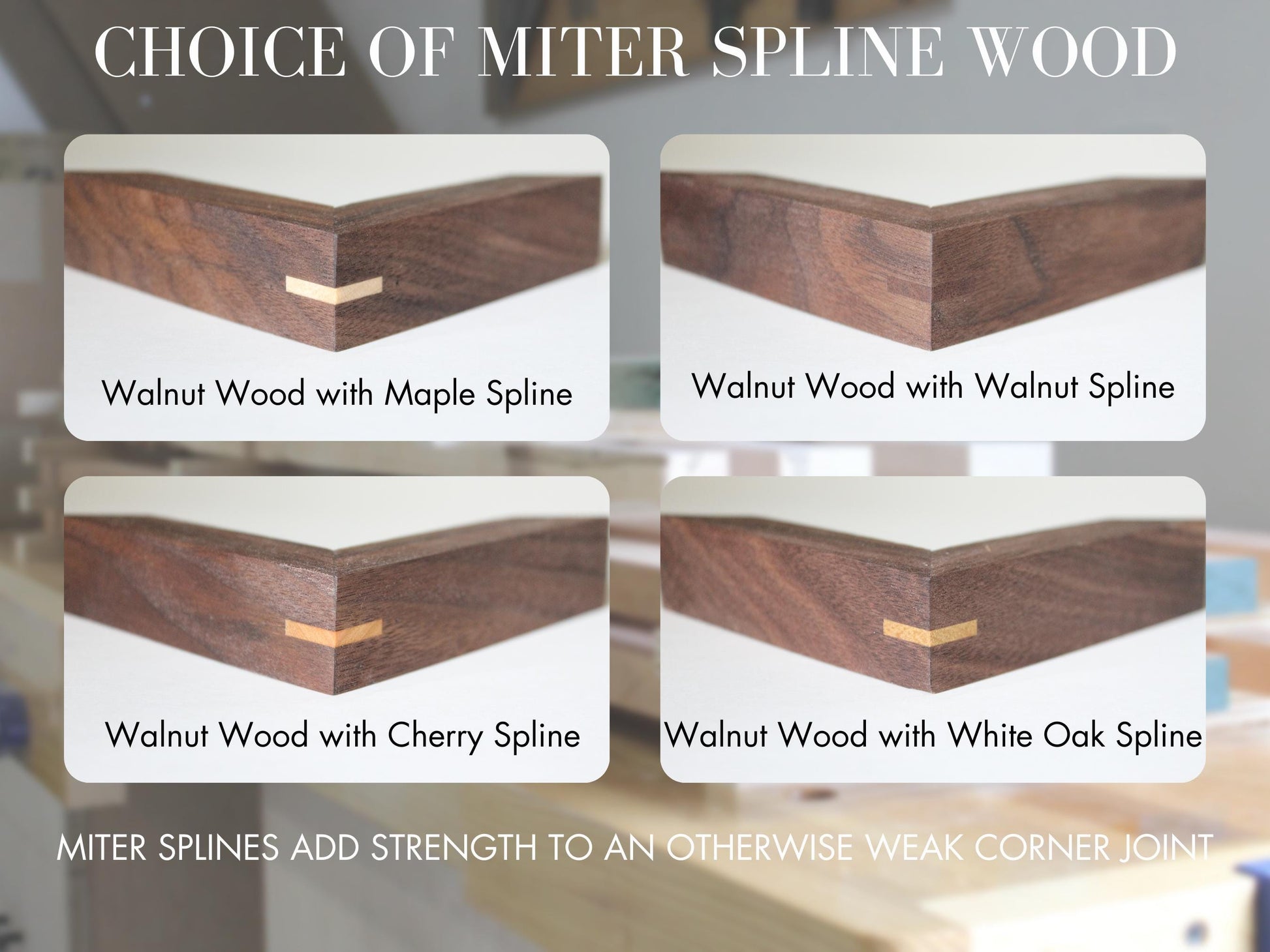 a series of different types of wood