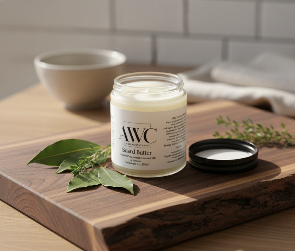 Organic Board Butter (6 oz) for Cutting Boards & Butcher Blocks