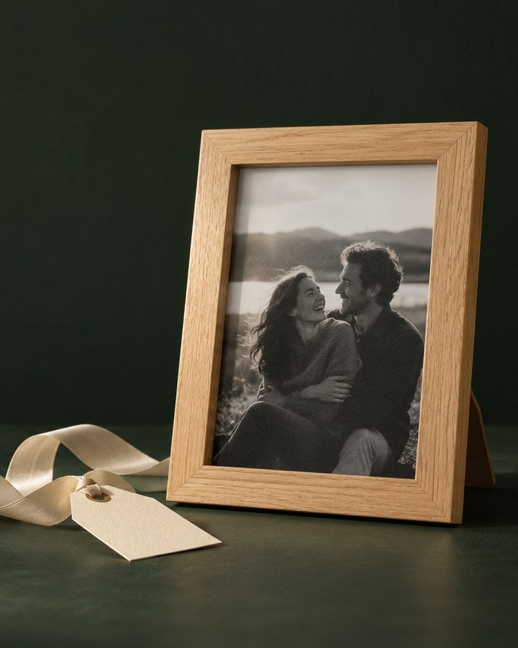 White Oak desktop frame